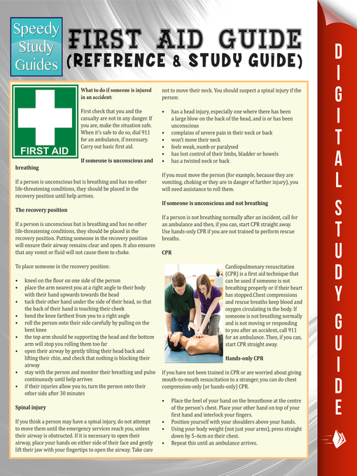 Title details for First Aid Guide (Reference & Study Guide) by Speedy Publishing - Available
